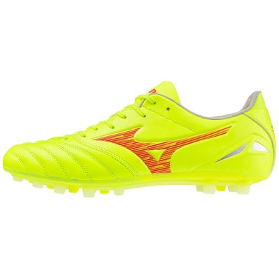 Zapatos De Fútbol Mizuno Morelia Neo IV Pro AG Mujer Verdes Amarillos / Rojos - Chile M635URMGEL